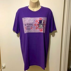 Disney Dr. Facilier purple unisex short sleeve top size M